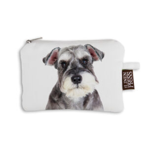Purse Organic Cotton White Schnauzer