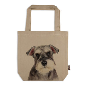 Tote Bag Organic Cotton Beige Schnauzer
