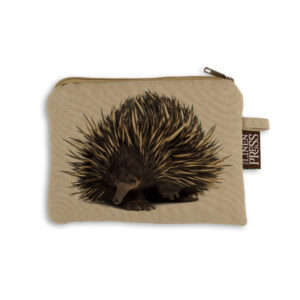 Purse Organic Cotton Beige Echidna