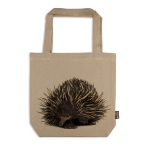 Tote Bag Organic Cotton Beige Echidna