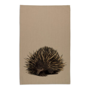 Tea Towel Organic Cotton Beige Echidna