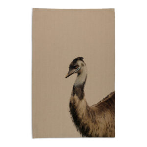 Tea Towel Organic Cotton Beige Emu