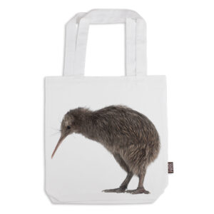 Tote Bag Organic Cotton White Kiwi