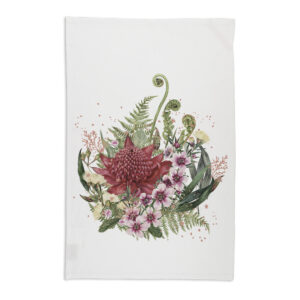 Tea Towel Organic Cotton White Natives 1