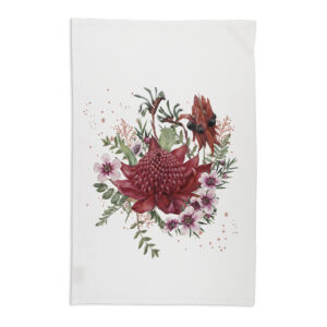 Tea Towel Organic Cotton White Natives 2