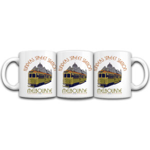 Mug Melbourne Flinders Street Station Retro