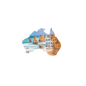 Sticker Vinyl Map 12 Apostles Day