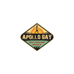 Sticker Vinyl Apollo Bay Retro