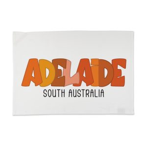 Tea Towel Organic Cotton White Adelaide