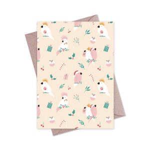 Greeting Card Christmas Birds