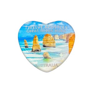 Magnet Glass Love Heart 12 Apostles Day Great Ocean Road