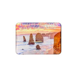 Magnet Glass Rectangle 12 Apostles Night Great Ocean Road