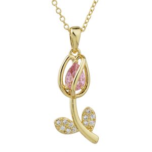 Necklace Tulip Pink
