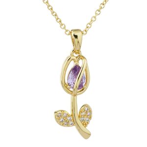 Necklace Tulip Purple