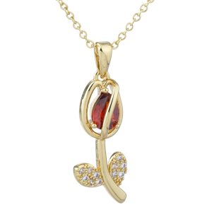 Necklace Tulip Red
