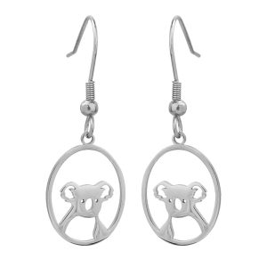 Earrings Koala Head