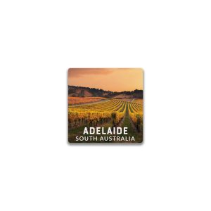 Ceramic Magnet Square Adelaide Vineyard