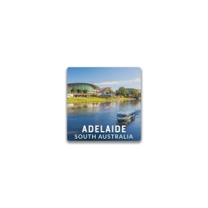 Ceramic Magnet Square Adelaide Day Boat