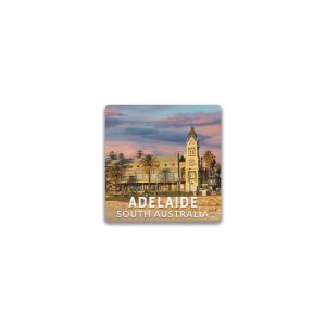 Ceramic Magnet Square Adelaide Glenelg Town Hall