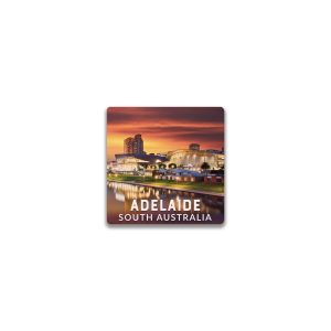 Ceramic Magnet Square Adelaide Sunset