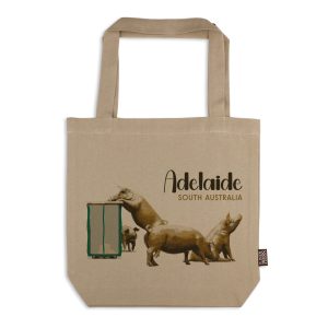 Tote Bag Organic Cotton Beige Adelaide Pigs