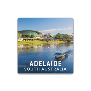 Ceramic Coaster Square Adelaide Day Boat