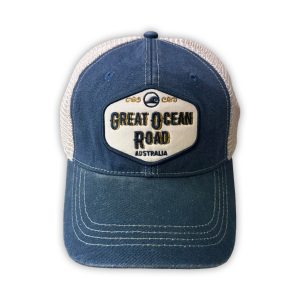 Cap Washed Cotton Truckers Great Ocean Road Navy