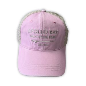 Cap Cotton Truckers Apollo Bay Great Ocean Road Pink