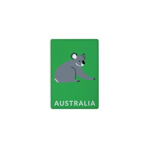 Ceramic Magnet Rectangle Art Koala