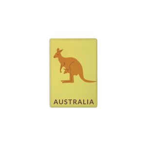 Ceramic Magnet Rectangle Art Kangaroo