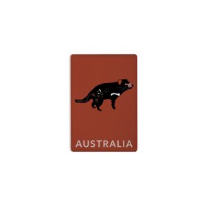 Ceramic Magnet Rectangle Art Tasmanian Devil