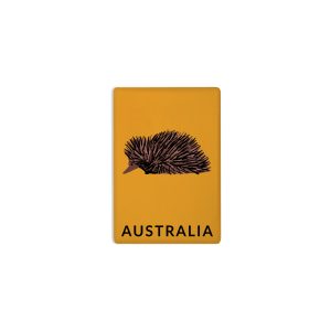 Ceramic Magnet Rectangle Art Echidna