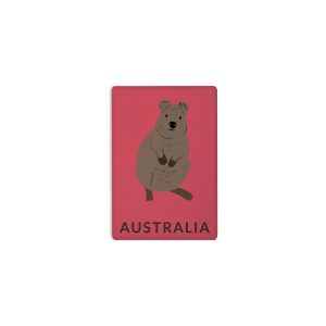 Ceramic Magnet Rectangle Art Quokka