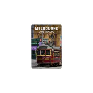 Ceramic Magnet Rectangle Melbourne Tram