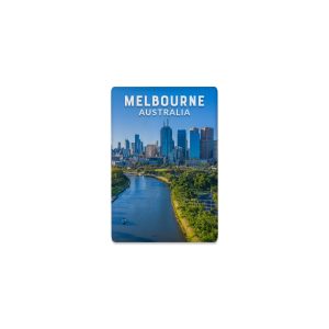 Ceramic Magnet Rectangle Melbourne Yarra River