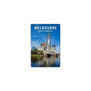 Ceramic Magnet Rectangle Melbourne Day