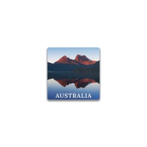 Ceramic Magnet Square Australia Cradle Mountain