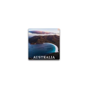 Ceramic Magnet Square Australia Wineglass Bay