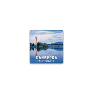 Ceramic Magnet Square Canberra National Carillon Lake Burley Griffin