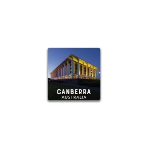 Ceramic Magnet Square Canberra National Library