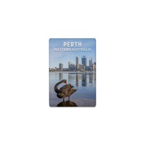 Ceramic Magnet Rectangle Perth Swan City