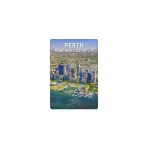 Ceramic Magnet Rectangle Perth Aerial