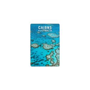 Ceramic Magnet Rectangle Cairns Great Barrier Reef Aerial