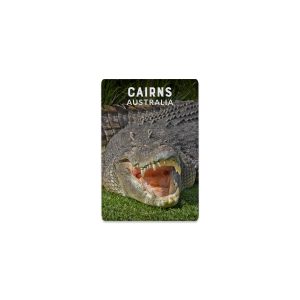 Ceramic Magnet Rectangle Cairns Crocodile