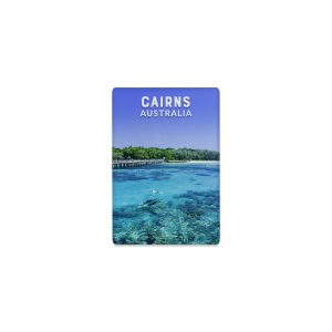 Ceramic Magnet Rectangle Cairns Green Island