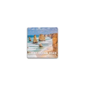 Ceramic Magnet Square Great Ocean Road Twelve Apostles Day
