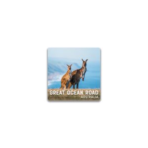 Ceramic Magnet Square Great Ocean Road Kangaroos