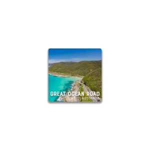 Ceramic Magnet Square Great Ocean Road Aerial
