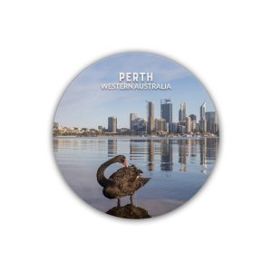 Ceramic Coaster Round Perth Swan City