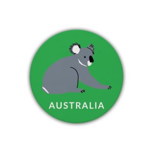Ceramic Coaster Round Art Koala